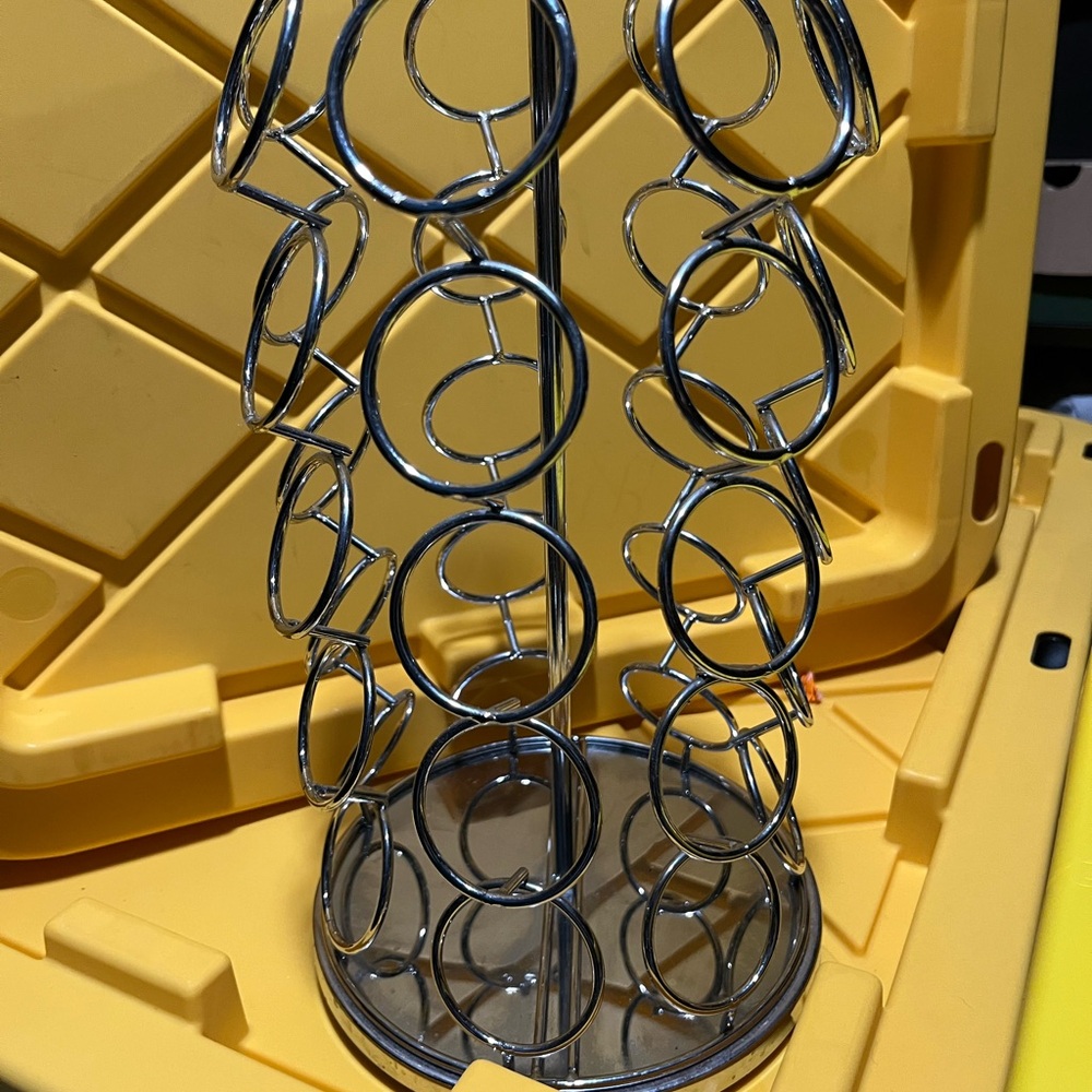 Silver Coffee Pod Holder
